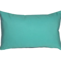 Sunbrella Aruba Turquoise 12x19 Outdoor Pillow