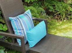 Sunbrella Aruba Turquoise 12x19 Outdoor Pillow
