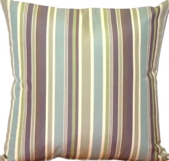 Sunbrella Brannon Whisper Stripes 20x20 Outdoor Pillow