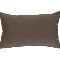 Sunbrella Coal Black 12x19 Outdoor Pillow