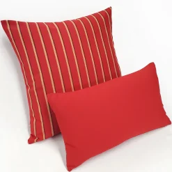 Sunbrella Jockey Red Outdoor Pillow 12x19