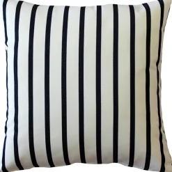 Sunbrella Lido Indigo Stripes 20x20 Outdoor Pillow