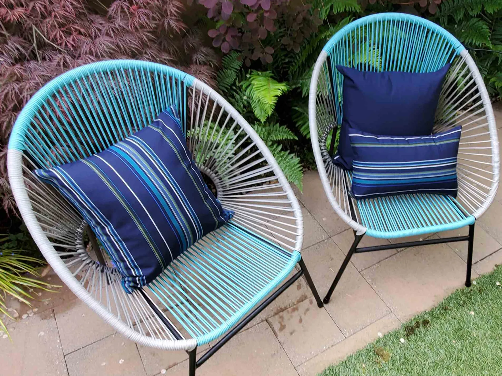 Sunbrella Stanton Lagoon 20x20 Outdoor Pillow