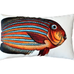 Surgeonfish Fish Pillow 12x19