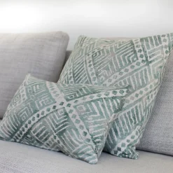 Tangga Blue Throw Pillow 20X20