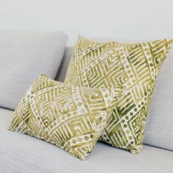 Tangga Green Throw Pillow 20X20