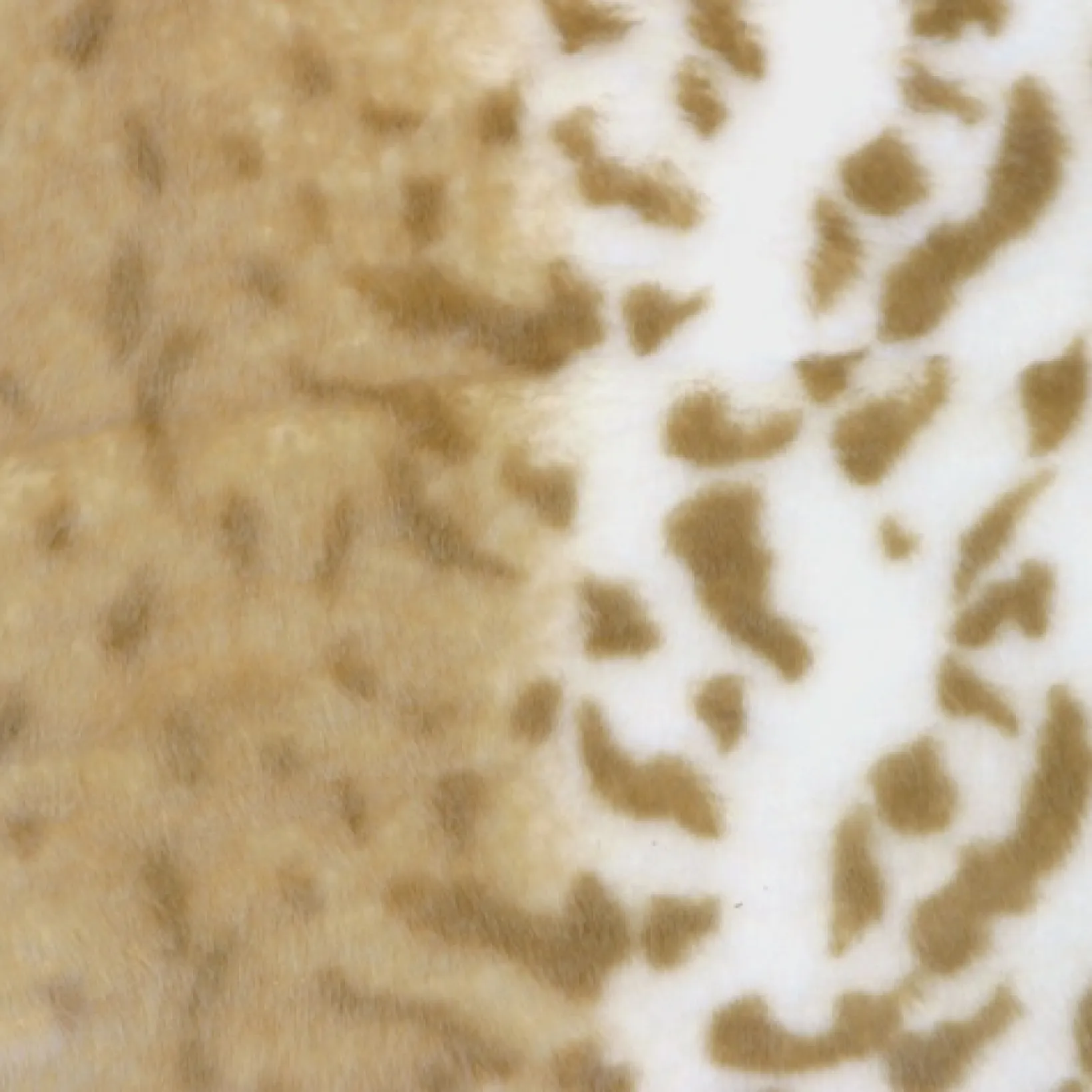 Tawny Lynx Faux Fur 20x20 Throw Pillow