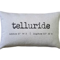 Telluride Gray Felt Coordinates Pillow 12x19