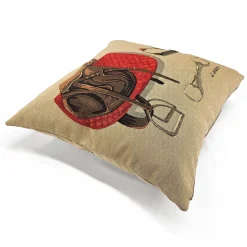 The Saddle Room Belgian Tapestry Throw Pillow 19x19