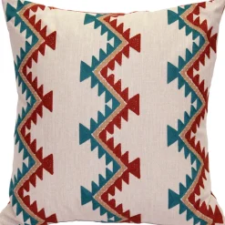Tulum Coast Embroidered Throw Pillow 20x20