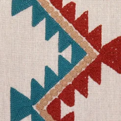 Tulum Coast Embroidered Throw Pillow 20x20