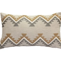 Tulum Ranch Embroidered Throw Pillow 12x20