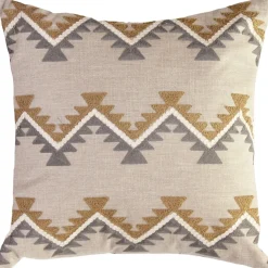 Tulum Ranch Embroidered Throw Pillow 20x20