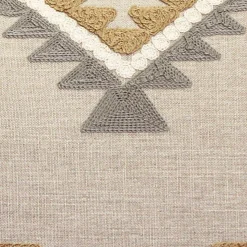 Tulum Ranch Embroidered Throw Pillow 20x20
