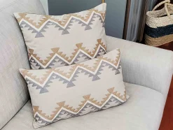 Tulum Ranch Embroidered Throw Pillow 20x20