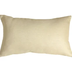 Tuscany Linen Cream Throw Pillow 12x19