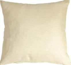 Tuscany Linen Cream Throw Pillow 17x17