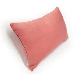 Tuscany Linen Deep Blush Throw Pillow 12x19