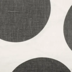 Tuscany Linen Gray Circles Throw Pillow 22x22