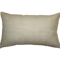 Tuscany Linen Natural Throw Pillow 12x19