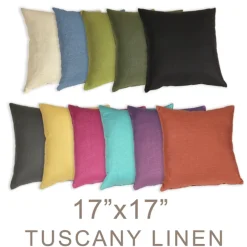 Tuscany Linen Throw Pillows 17x17