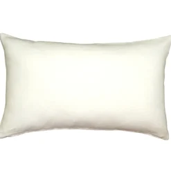 Tuscany Linen White Throw Pillow 12x19