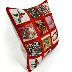 Twelve Days of Christmas Throw Pillow