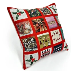 Twelve Days of Christmas Throw Pillow