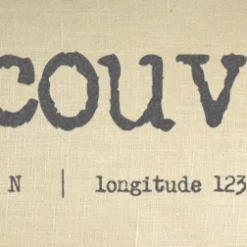 Vancouver Coordinates 12x19 Throw Pillow