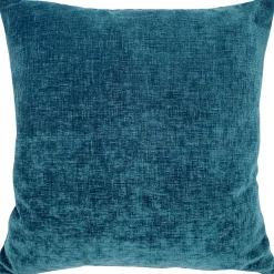 Venetian Velvet Peacock Teal Throw Pillow 17x17