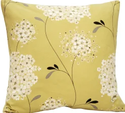 Vintage Bloom Green 22x22 Throw Pillow