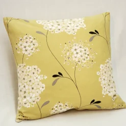 Vintage Bloom Green 22x22 Throw Pillow
