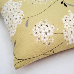 Vintage Bloom Green 22x22 Throw Pillow