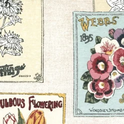Vintage Seed Packet 16x24 Throw Pillow