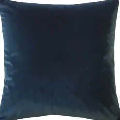 Visconti Teal Blue Chenille Throw Pillow 17x17