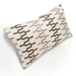 Wake Stone Edge Geometric Outdoor Pillow 12x19