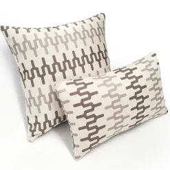 Wake Stone Edge Geometric Outdoor Pillow 12x19