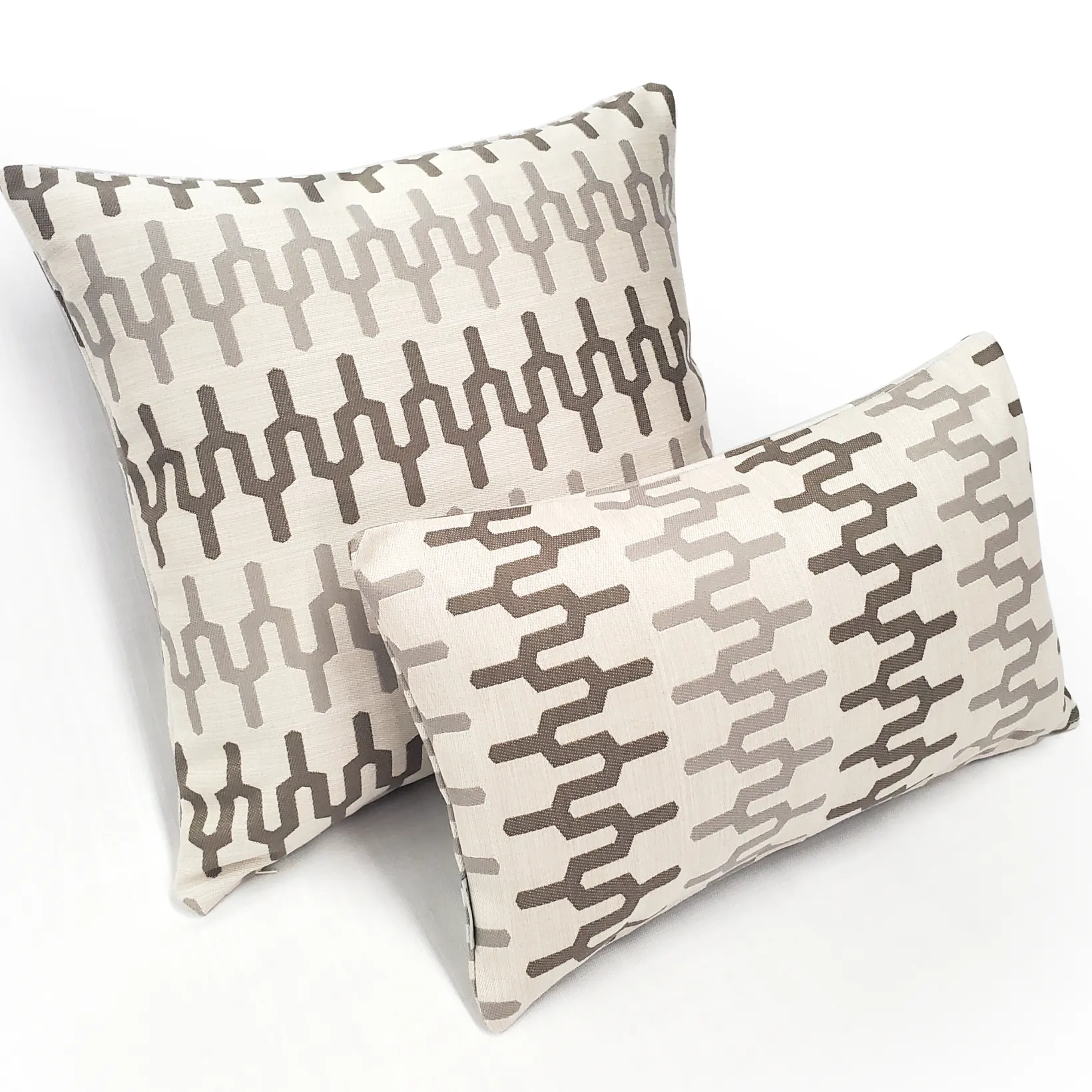 Wake Stone Edge Geometric Outdoor Pillow 12x19