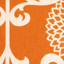 Waverly Fun Floret Citrus Orange 20x20 Throw Pillow