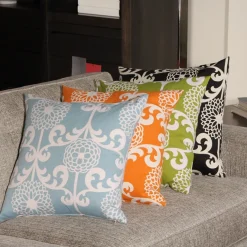 Waverly Fun Floret Citrus Orange 20x20 Throw Pillow
