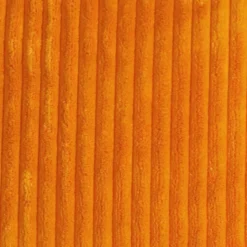Wide Wale Corduroy 18x18 Light Orange Throw Pillow