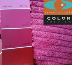Wide Wale Corduroy 12x20 Magenta Pink Throw Pillow