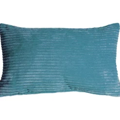 Wide Wale Corduroy 12x20 Marine Blue Throw Pillow