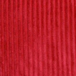 Wide Wale Corduroy 22x22 Red Throw Pillow