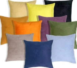 18"x18" Royal Suede Throw Pillows