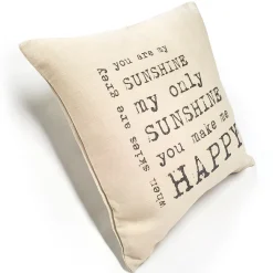You Are My Sunshine You Make Me Happy Throw Pillow