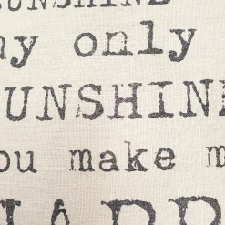 You Are My Sunshine You Make Me Happy Throw Pillow
